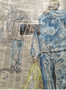 Andrew Ntshabele, Waste Picker II, oil on canvas