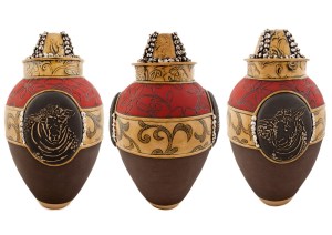 Stunning ceramics are on show at the Zulu-Lulu pop up gallery at the Hilton Arts Festival.