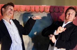 Adam Dore and Bryan Hiles in A Froggy Fairytale