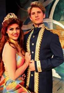 Sarah Malherbe is Ariel  and Aidan Hyland is Prince Eric.