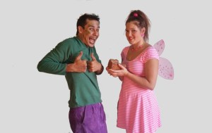 Marc Kay and Sarah Richard in Penelope Pixie’s Birthday Celebration