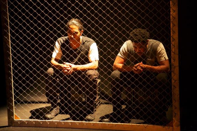 Daniel Richards and Gantane Kusch in 'Die Glas Ennie Draad'